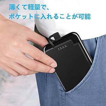 Amazon | TNTOR モバイルバッテリー 軽量 小型 超薄 6.8mm